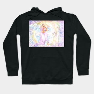 Glow Angel, Angel Playing with Lyre Hoodie